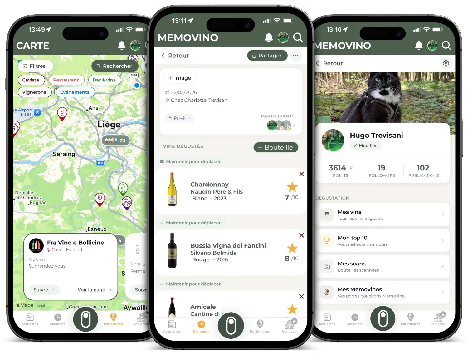 Réalisation Memovino — Application mobile & web